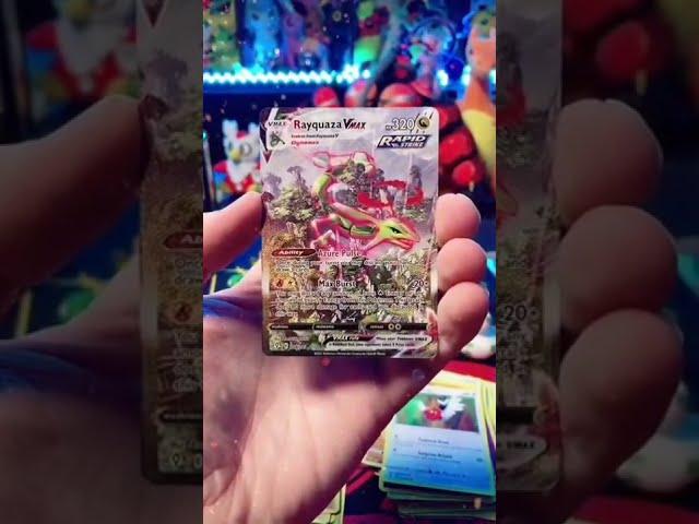 Alt Art Rayquaza Vmax Secret Rare Pulled! #shorts