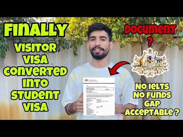 Australia visitor visa to student visa process | Australia visitor visa update || #subclass500 #visa