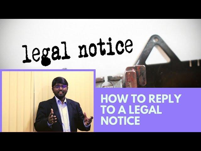 How to Reply to a Legal Notice