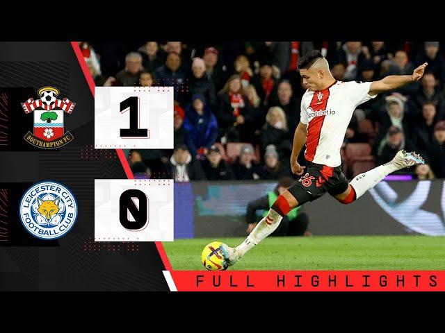 EXTENDED HIGHLIGHTS: Southampton 1-0 Leicester City | Premier League