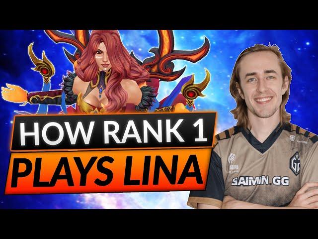 How RANK 1 DESTROYS Mid - Lina Tips and Tricks - Dota 2 guide