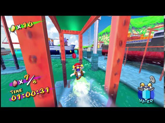 Super Mario Sunshine - Ricco Harbor: Episode 6: Red Coins in the Water