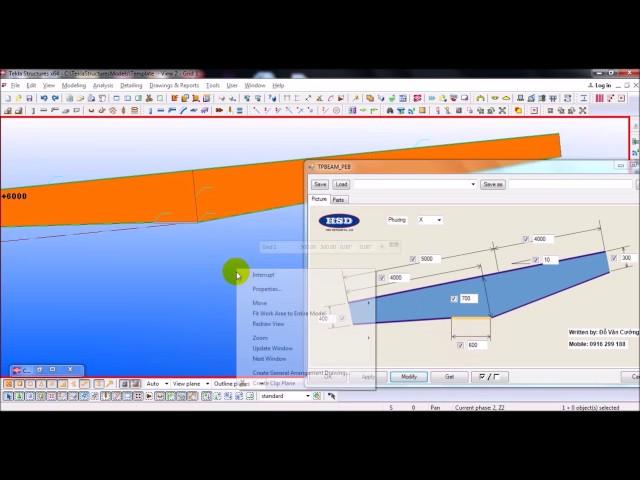 [Tekla Open API] PEB Rafter Tool