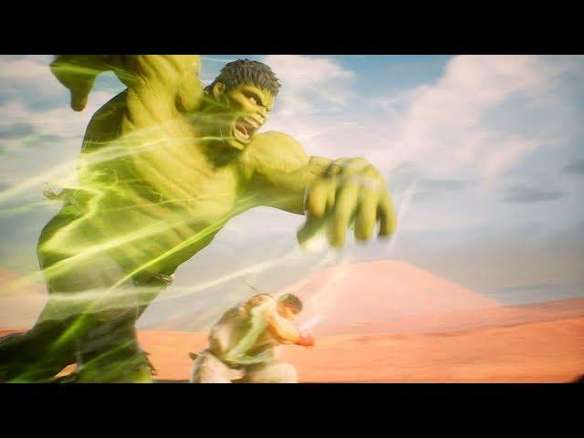 Hulk and Ryu vs Monster Hunter's Elder Dragon 'Dah'ren Mohran' | Marvel vs Capcom: Infinite