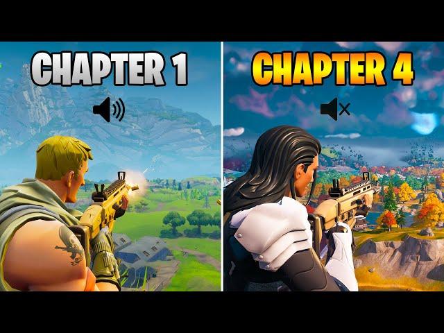 OG Fortnite Sound Effects VS Now (Chapter 1 Season 1 vs Chapter 4 Season 1)