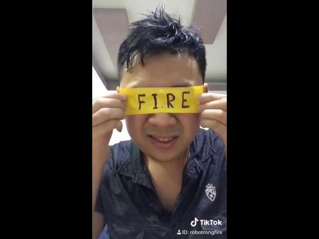 Bịt mắt tên tem ROBOT RONG FIRE () tik tok