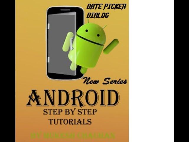 Date Picker Dialog in Android Studio