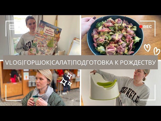 VLOG)Наше легкое приучение к горшку, рецепт легкого салата, подготовка к Рождеству