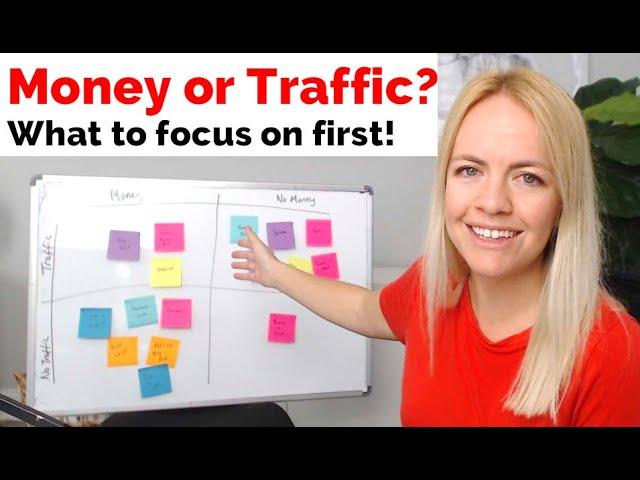 Money & Traffic - What to focus on first when blogging.