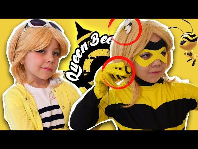 Cosplay Queen Bee and Chloe Bourgeois from LadyBug! How to make a comb The bee stone and a trompo