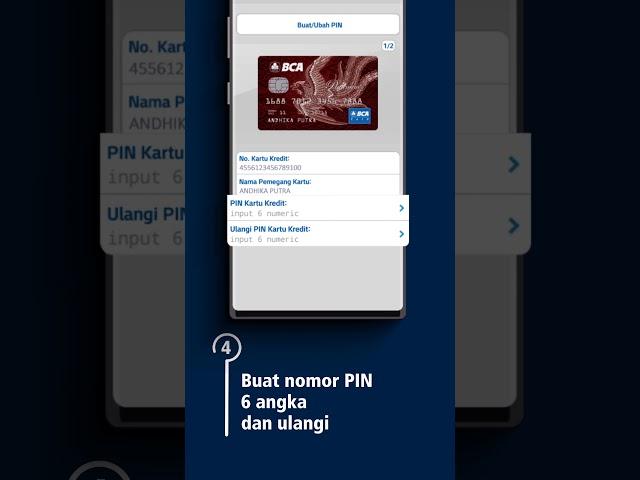 cara aktifkan pin kartu kredit BCA