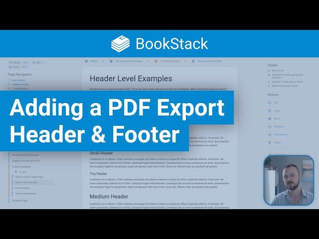 Adding a PDF Export Header & Footer in BookStack