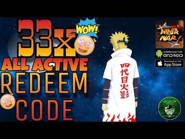 Ninja War(Private Server) 33 ALL ACTIVE Redeem Code  Rise of Hokage: Glory/Ninja Chronicles iOS/ApK