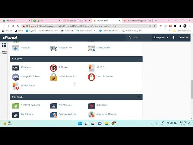 How to install Laravel on cPanel