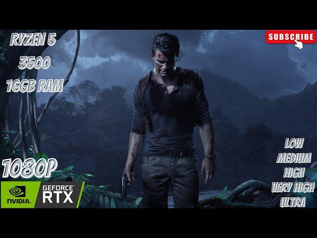 UNCHARTED'S 4 A THIEF'S END TEST ON RTX 3060  l LOW MEDIUM, HIGH, l1080p #uncharted