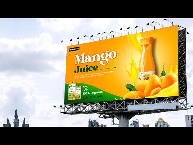 How to Design Advertising Billboard Banner - Photoshop Tutorial