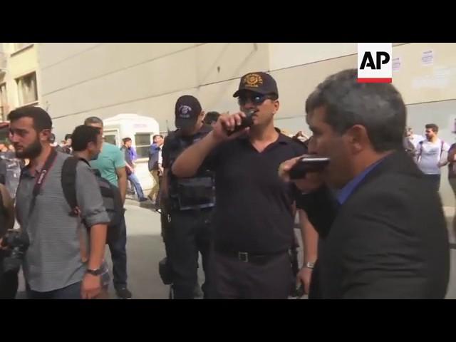 Raw: LGBT Activists, Police Scuffle in Istanbul