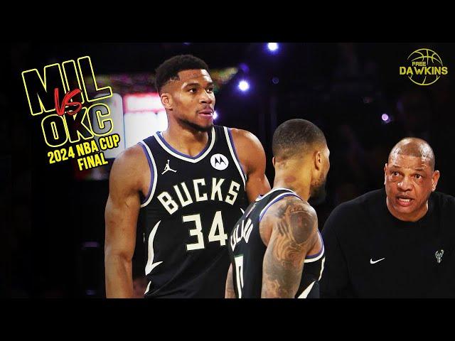 Milwaukee Bucks Full Team Highlights vs Thunder  | 2024 NBA Cup Final  | FreeDawkins