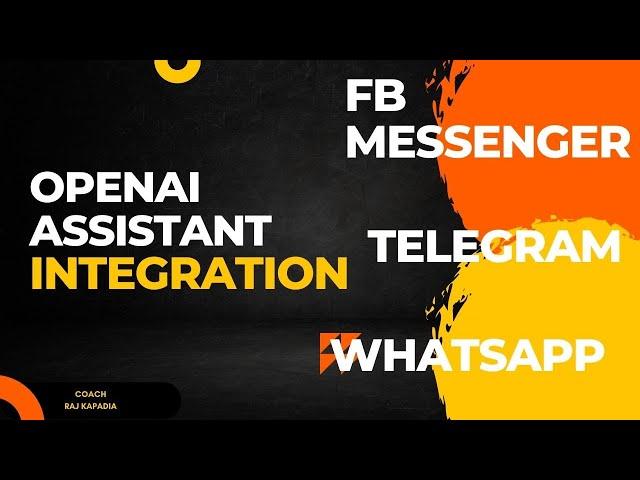 Integrate OpenAI Assistant with FB Messenger, WhatsApp, and Telegram – Full Guide!