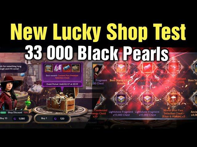 Black Desert Mobile Testing New Lucky Shop Rewards With 33 000 Black Pearls