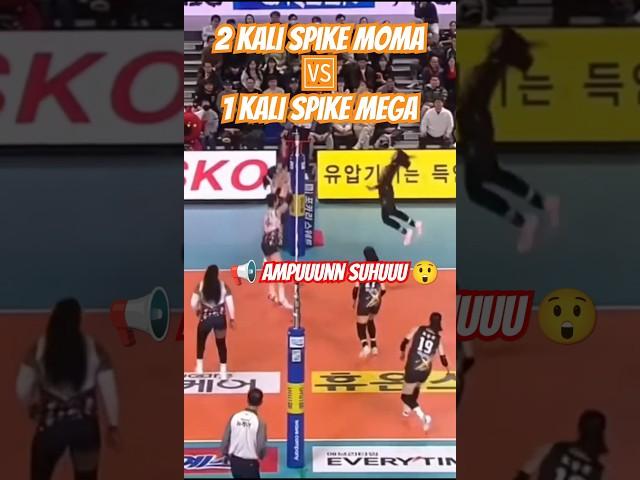 Moma Minta Ampun Ke Mega  2 Kali Spike Nya Kalah Hanya Dengan 1 Kali Spike Mega #megawatihangestri