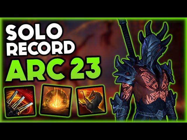 Infinite Archive Solo World Record - Arc 23 - Dragonknight | Elder Scrolls Online - Update 43