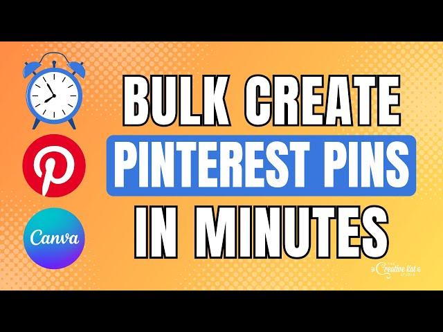 Create Pinterest Pins in MINUTES Using Canva + Bulk Create!