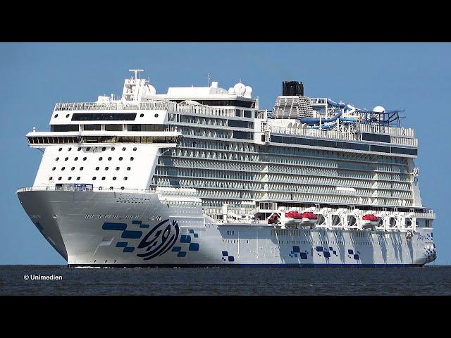 AROYA أرويا | maiden sailing as AROYA for AROYA CRUISES أرويا كروز & maiden call in Bremerhaven | 4K