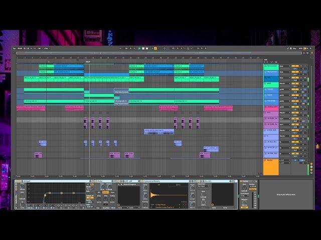 Started working on Cyberpunk Track in Ableton Live 10