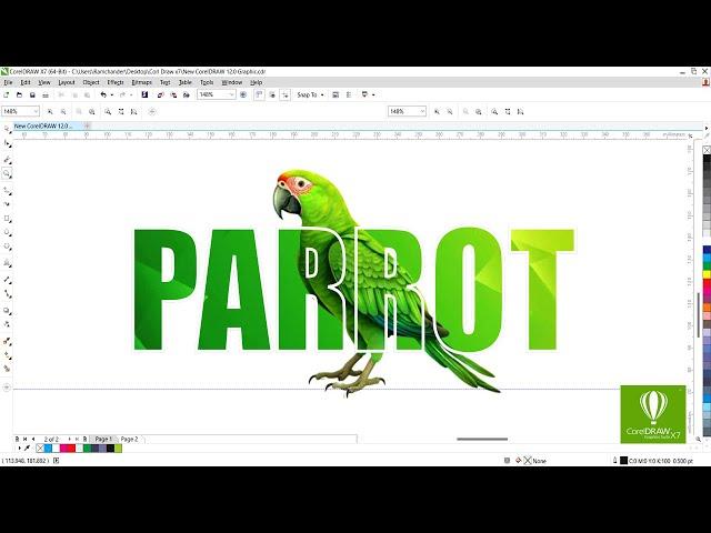 Corel Draw x7 Typography Tutorial |corel draw designs