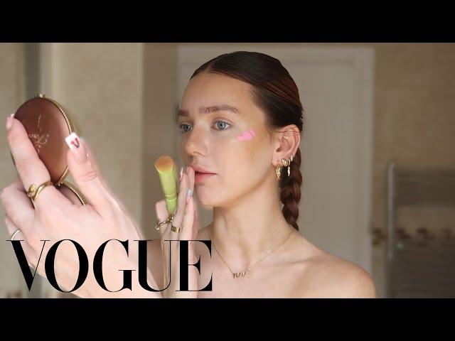 vogue skincare and summer makeup routine | rhiain hudson