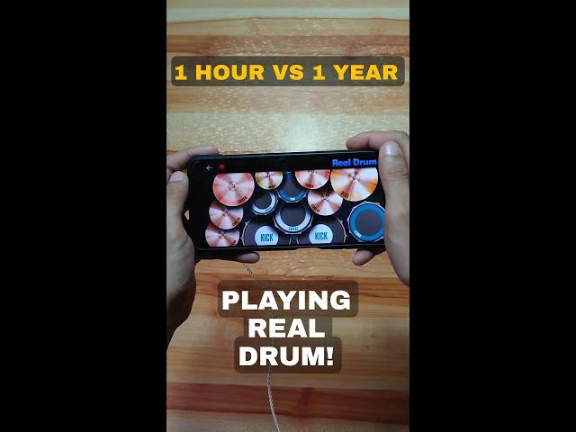 1 HOUR TO 1 YEAR PROGRESS OF PLAYING REAL DRUM 