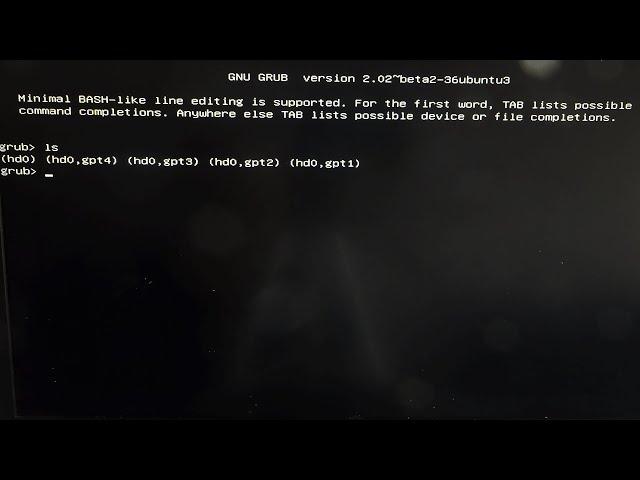 Fix grub issue in Linux boot