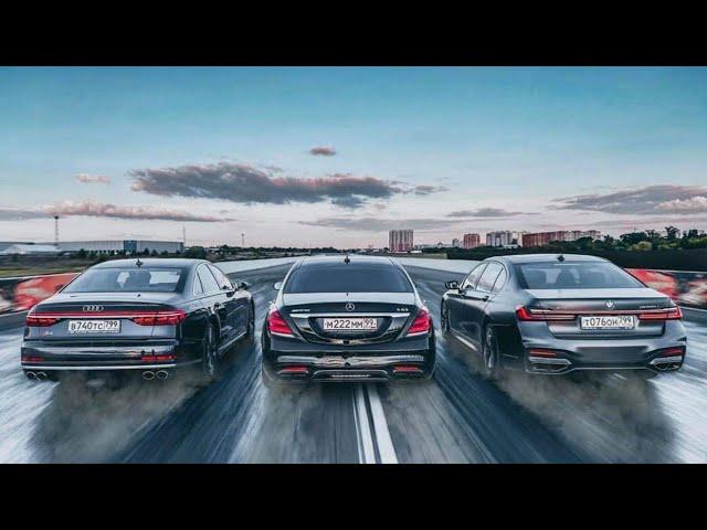 Mercedes Benz S63 AMG vs Audi S8 vs BMW M760Li* DRAG RACE *