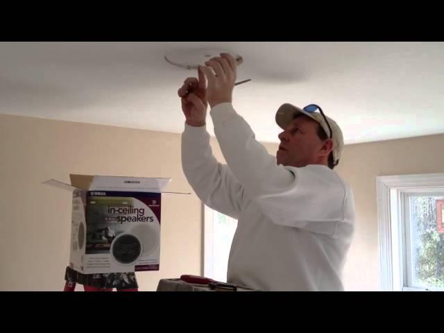 How To Install Speakers  In Your Ceiling