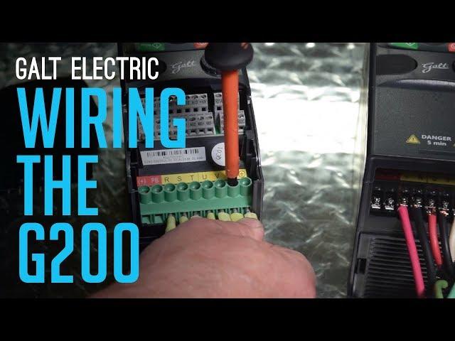 How to wire a Galt Electric G200 Series VFD