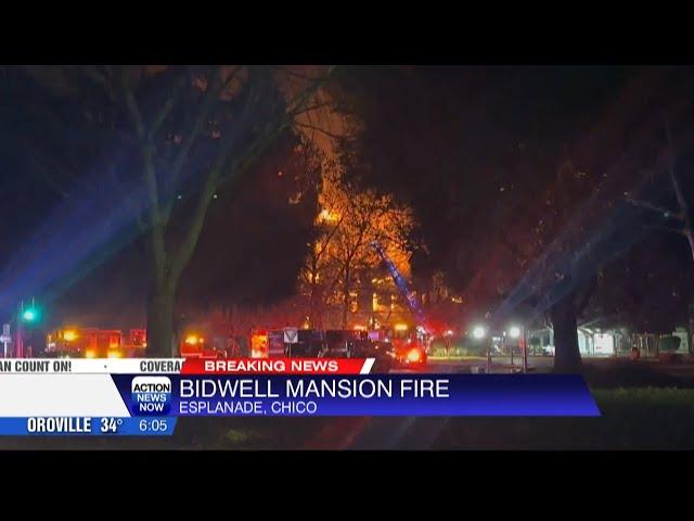 Chico's Bidwell Mansion destroyed in early-morning fire Wednesday