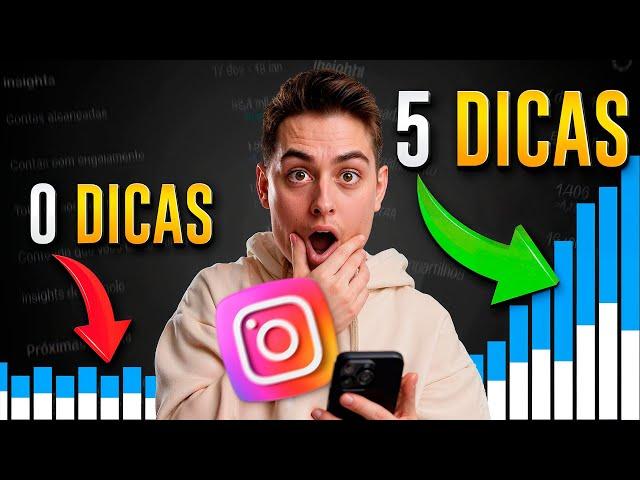 5 truques para CRESCER no INSTAGRAM MAIS RÁPIDO (2024)