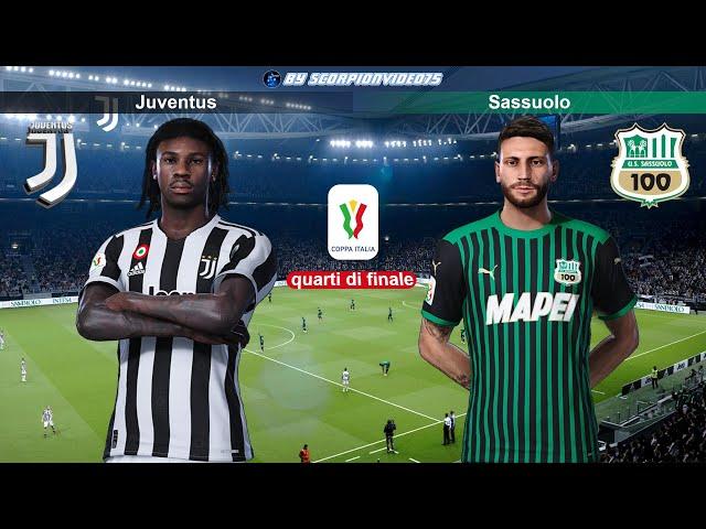 PES 2021 • Juventus Vs Sassuolo, quarti di finale di Coppa Italia