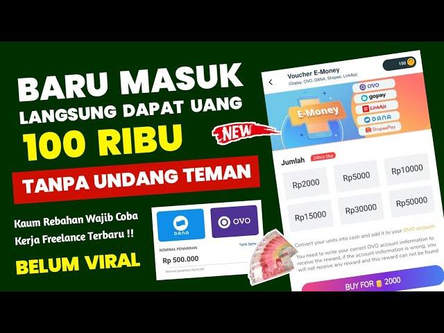 CUAN 100K TIAP HARI  Kaum Rebahan Wajib Coba - Cara Menghasilkan Uang Dari Internet