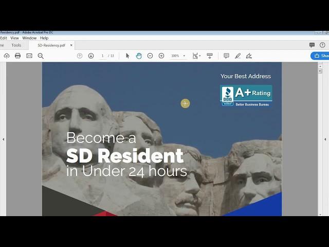 South Dakota Residency - Step by Step