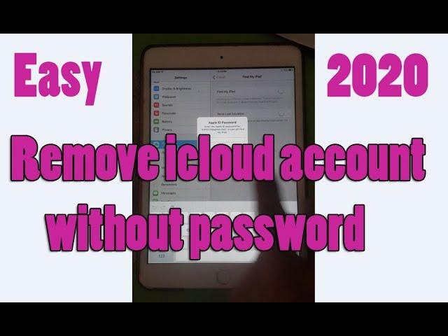 Remove find my ipad mini / Find My iPhone / Remove iCloud ID without Password