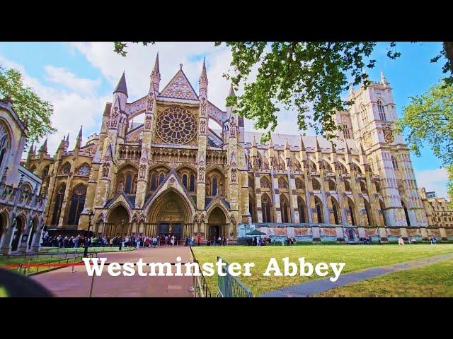 LONDON City - WESTMINSTER ABBEY Inside Walking Tour - 4K UK Travel