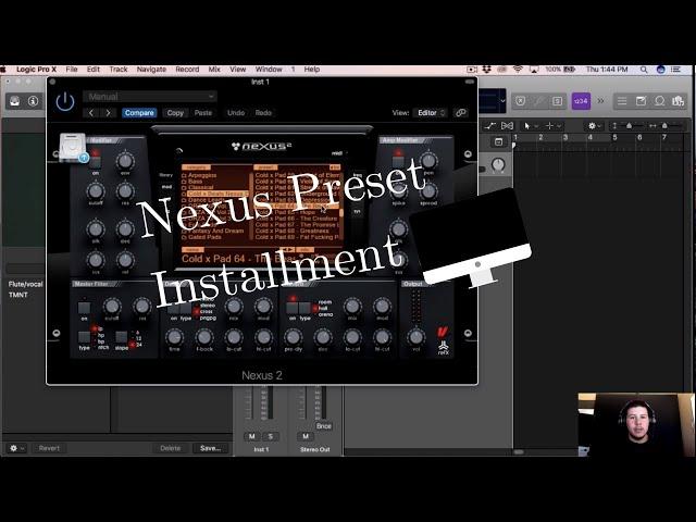 How to install Nexus Expansion packs into Logic Pro X