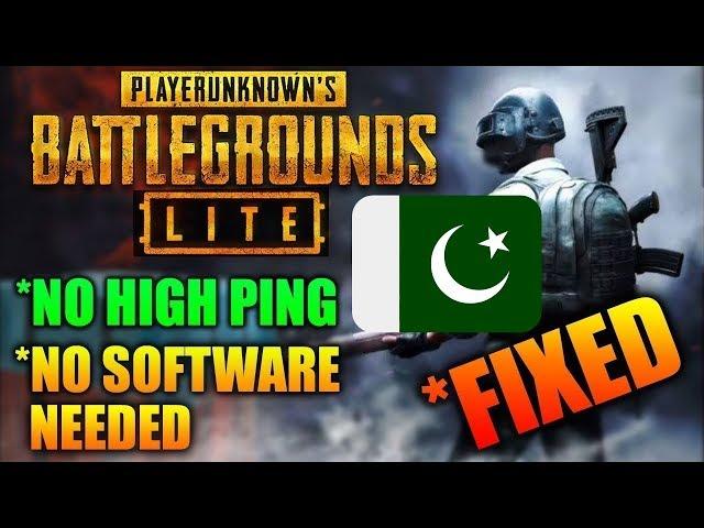 how to get low pings in (pubg pc lite) in (PAKISTAN)