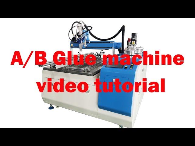 Glue filling machine （Precautions for adding A and B glues to the machine - 1）