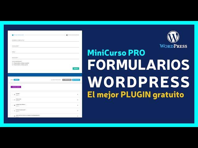  CREAR FORMULARIOS EN WORDPRESS GRATIS  2021 MINICURSO PRO