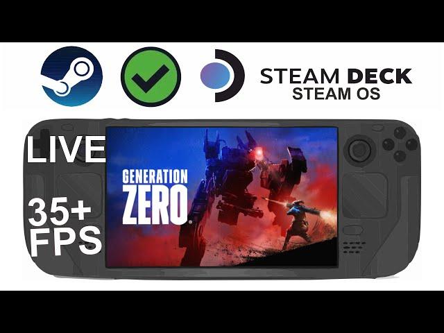 Generation Zero on Steam Deck/OS in 800p 35+Fps (Live)