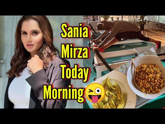 Sania Mirza share her daily routine in Dubai / Sania Mirza today breakfast / Sania Mirza / Izhaan