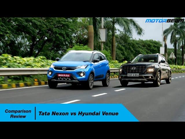 Tata Nexon vs Hyundai Venue Comparison Review - Kaunsi Kharide? | MotorBeam हिंदी